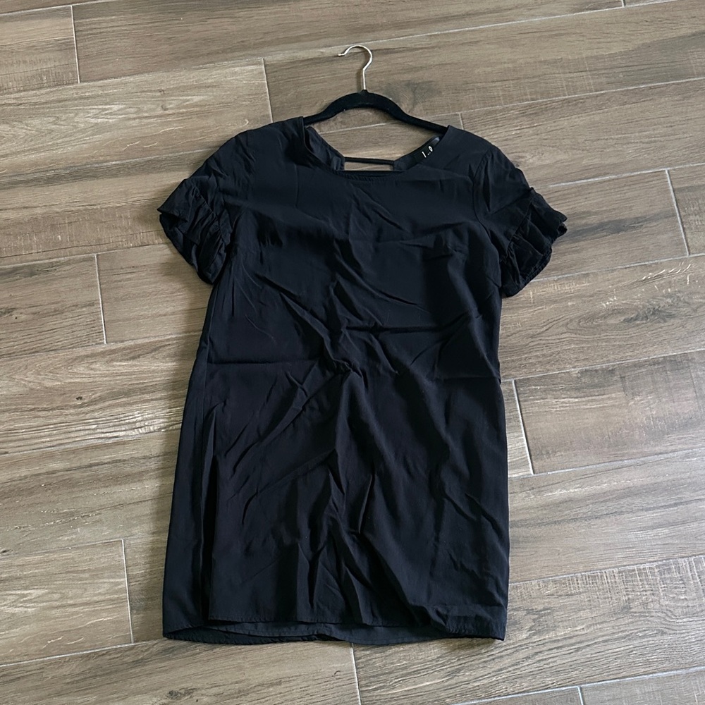 Lulu's Elegant Black Mini Dress